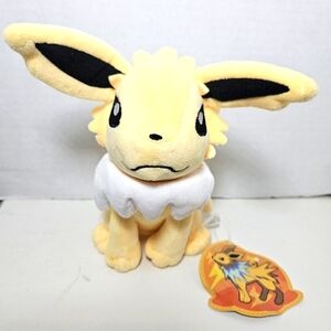 Jolteon  7" Soft Plush Toy Pokémon NEW